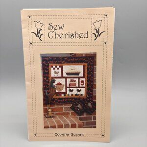 Sew Cherished Country Scents Quilting Pattern Wall Hanging and Hot Pad